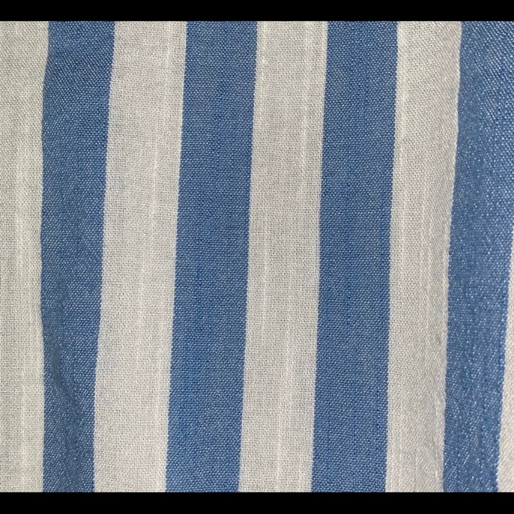 OLD NAVY Striped Cap Sleeve Button Down Shirt Large - Picture 8 of 13